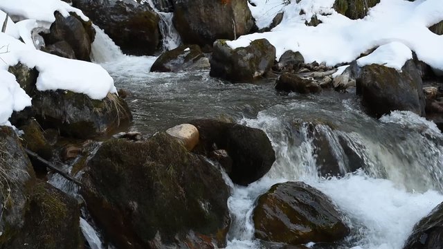 acqua fiume torrente inverno cascata fresco bere sorgente arsura lago