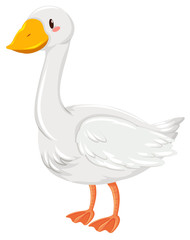 Goose with happy face