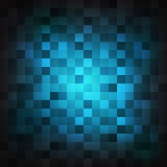 Abstract blue square shape background, Vector illustration