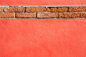 detail from an external wall in Burano island, Venice