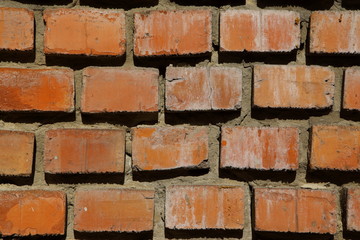 Mur z cegły czerwonej