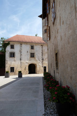Fototapeta na wymiar Otocec Castle, near Novo Mesto town, Lower Carniola region, Otocec, Slovenia 