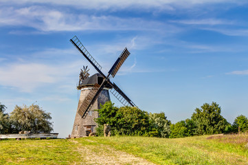 Naklejka na ściany i meble Typical Dutch windmill