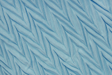 sky-blue pleated  viscous  textile