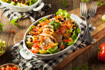 Homemade Mexican Chicken Burrito Bowl