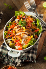 Homemade Mexican Chicken Burrito Bowl