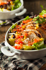 Homemade Mexican Chicken Burrito Bowl