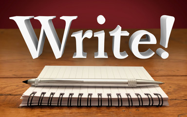 Write Author Reporter Word Notepad Pen Record Information Commun