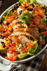 Homemade Mexican Chicken Burrito Bowl