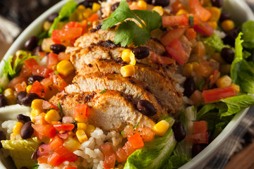 Homemade Mexican Chicken Burrito Bowl