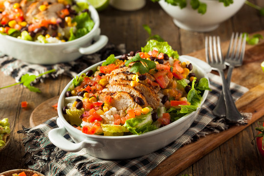 Homemade Mexican Chicken Burrito Bowl