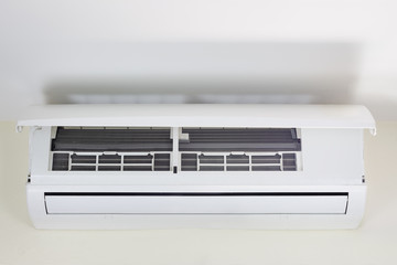 Air conditioner (AC) indoor unit or evaporator and wall mounted. That is part of mini split system...