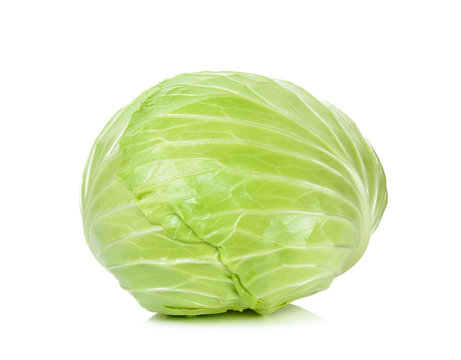 Cabbage isolated on the white background