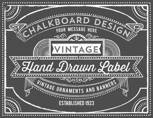 Vintage Chalkboard Background   © Giraphics