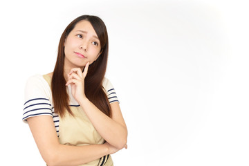 Fototapeta premium 憂鬱な表情の主婦