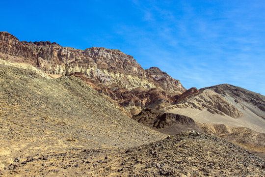Death Valley National Park colorful bluffs on Artist Drive