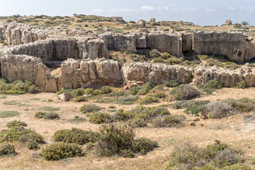 Tombs of the Kings ancient necropolis of 4th century BC. Paphos, Cyprus.