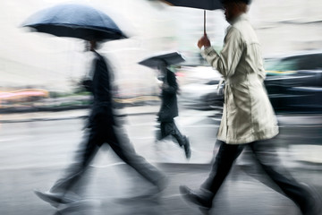 rainy day motion blur