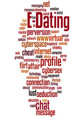E-Dating, word cloud concept 8