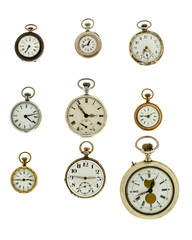Obraz na płótnie Canvas Set of vintage watches.