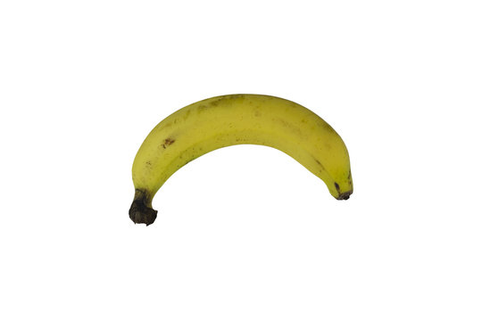 One fresh bananas isolated on white
