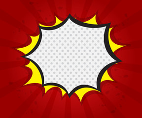 blank boom comic book, pop art speech bubble © nakedcm