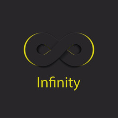 Infinity Symbol Logo. Vector Illustration
