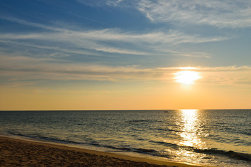 Fototapeta premium sunset and sea