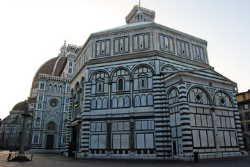 Obraz premium Battistero e Chiesa di Santa Maria del Fiore