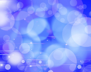 Blurry Blue Background with Circles