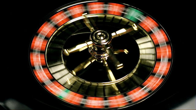 Roulette Wheel Ball Throw Slow Motion