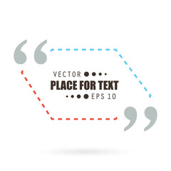 Abstract concept vector empty speech square quote text bubble.