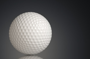 Golf on a black background