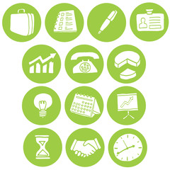 vector set of business icon