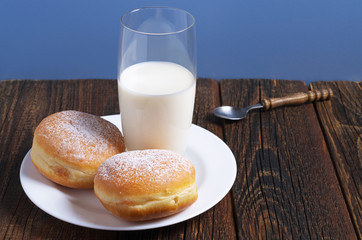 Donuts and milk