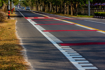 line warning on the road traffic  texture background