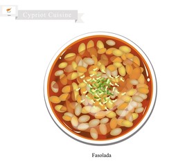 Fasolada or Traditional Cypriot White Bean Soup