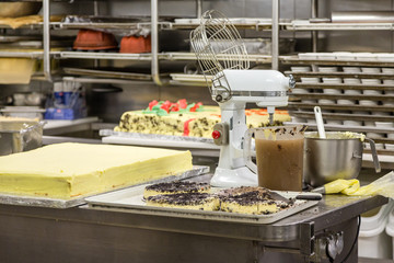 Cake Production in Commercial Kitchen