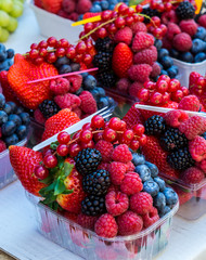 Obstschalen auf dem Markt