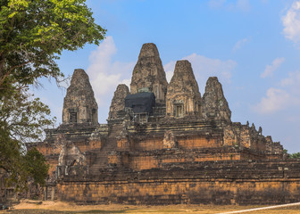 Pre Rup temple in the evening light, Cambodia