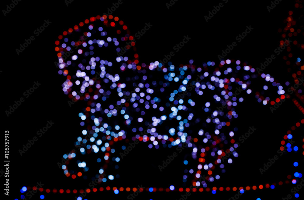 Poster LED Bokeh for pattern