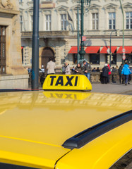 Taxi Schild Millionenmetropole

