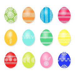 Vector illustration of easter eggs.