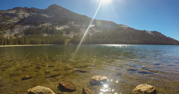 Yosemite Ellery Lake panorama
