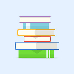 Stack of books vector illustration