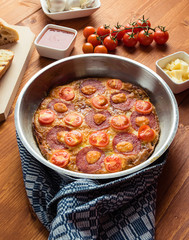 frittata in pan