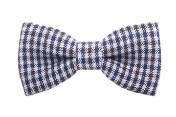 gentleman dot bow tie isolated on white background