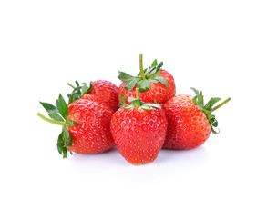 strawberry on white background