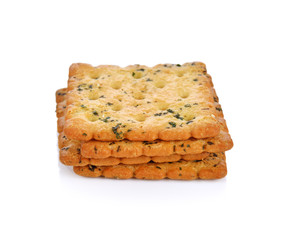Cracker isolated on white