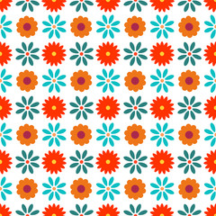 Seamless pattern with flowers 